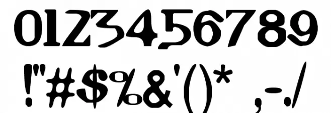 Coptic Eyes Latin Font OTHER CHARS