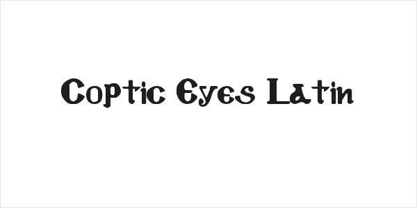 Coptic Eyes Latin Logo