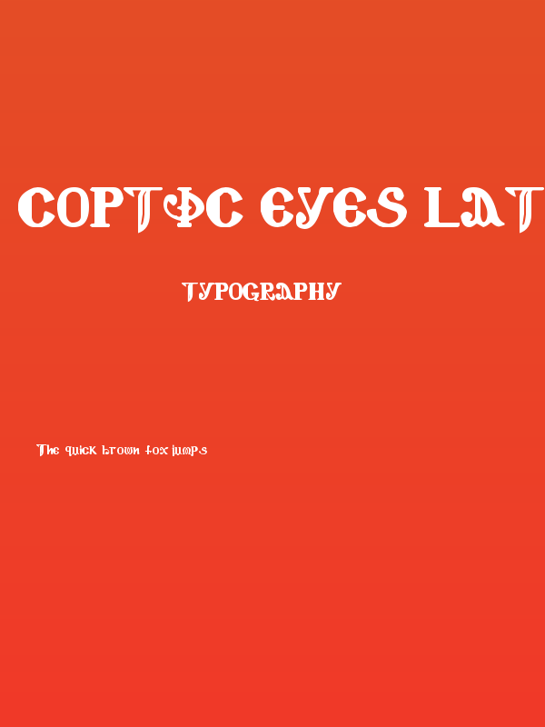 Coptic Eyes Latin Poster