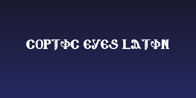 Coptic Eyes Latin Social Header