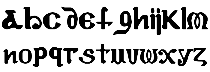 Coptic Eyes Latin फ़ॉन्ट लोअरकेस