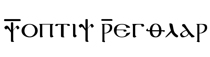 Coptic Regular  Frei Schriftart Herunterladen
