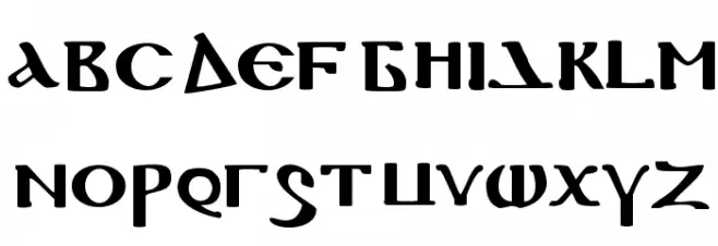 Coptica Font Litere mari