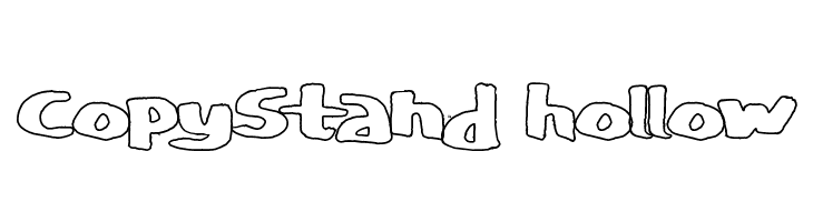 CopyStand hollow  नि: शुल्क फ़ॉन्ट्स डाउनलोड
