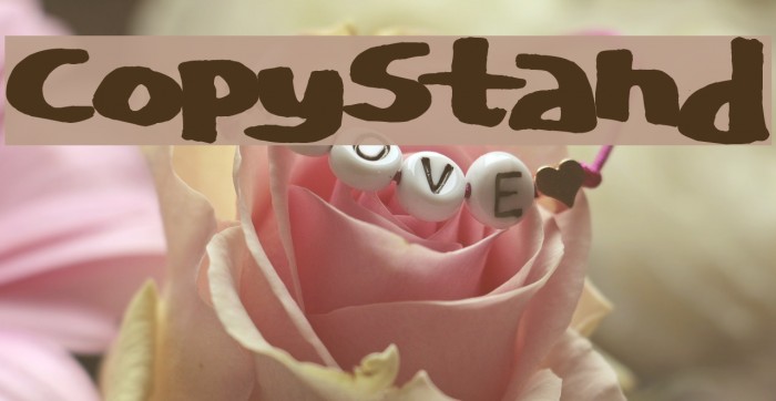 CopyStand Font examples