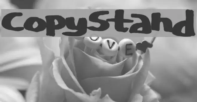 CopyStand Font examples