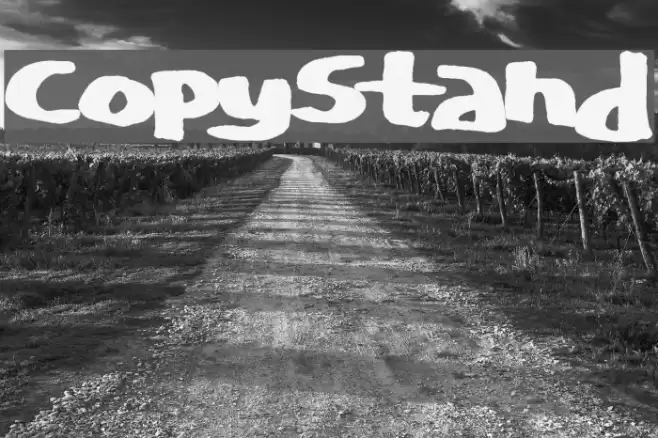 CopyStand Font examples