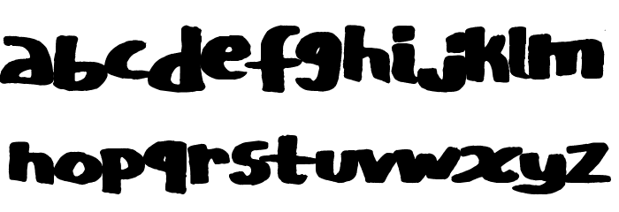 CopyStand Font LOWERCASE