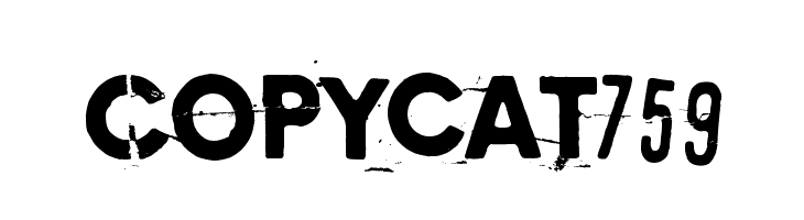 Copycat 759 Шрифта