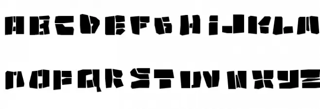 Copycut 字体 大写