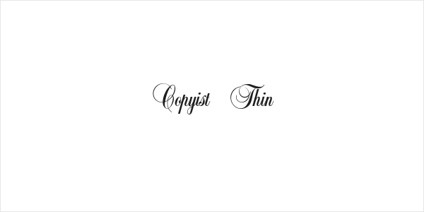Copyist Thin Logo