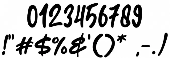 Copykey Font OTHER CHARS