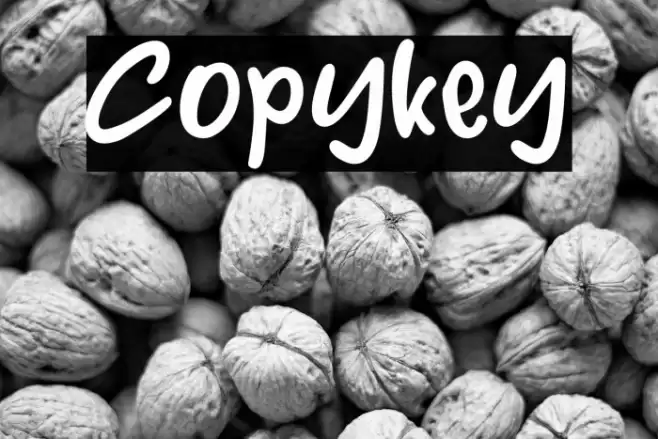 Copykey Font examples