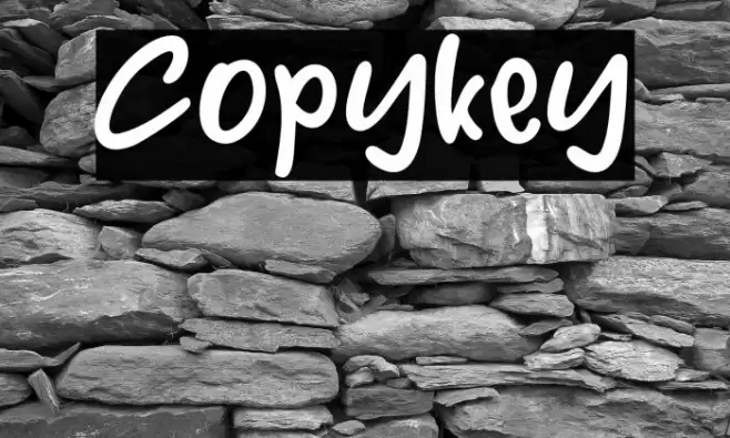 Copykey Font examples