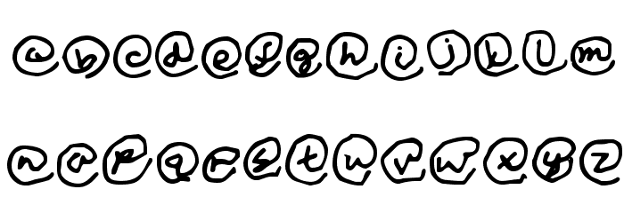 Copyright Renewed Schriftart Kleinbuchstaben