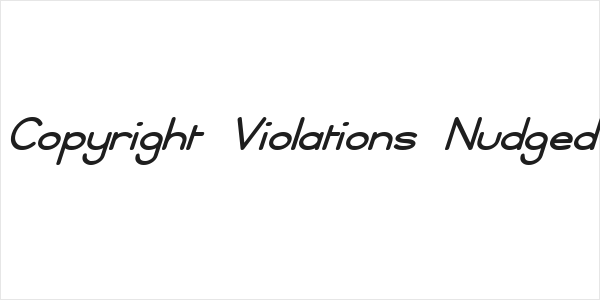 Copyright Violations Nudged Logo