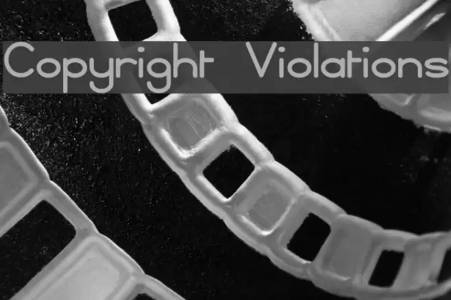 Copyright Violations フォント examples