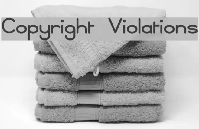 Copyright Violations フォント examples