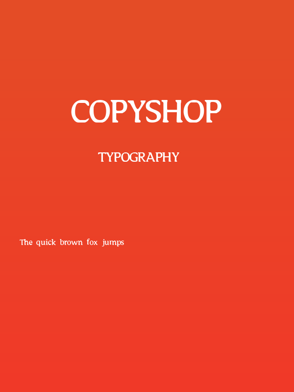 Copyshop Poster