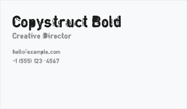 Copystruct Bold Business Card