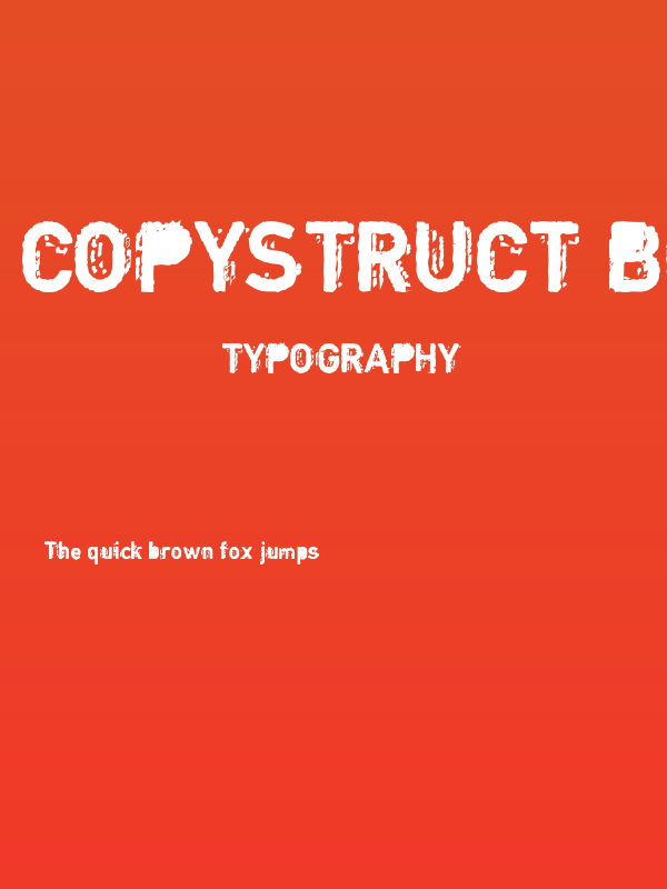 Copystruct Bold Poster