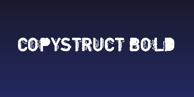 Copystruct Bold Social Header