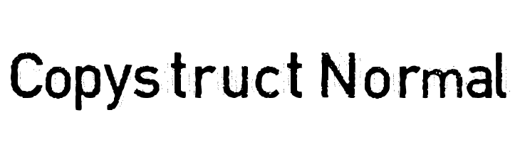 Copystruct Normal  Frei Schriftart Herunterladen