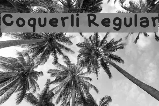 Coquerli Regular Font examples