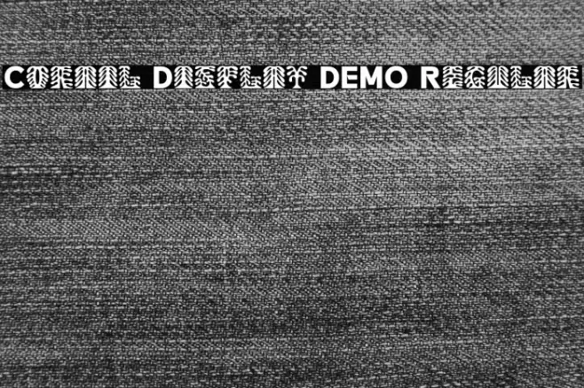 Corail Display DEMO Regular Font examples