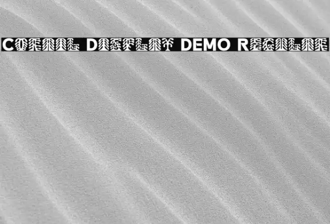 Corail Display DEMO Regular Font examples