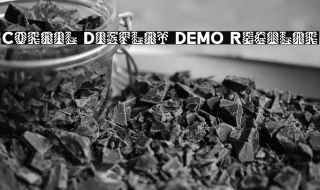 Corail Display DEMO Regular Font examples