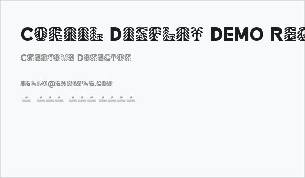 Corail Display DEMO Regular Business Card