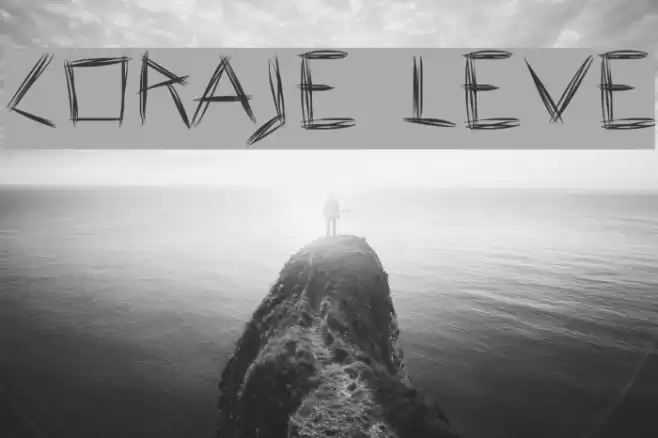 Coraje Leve Schriftart examples