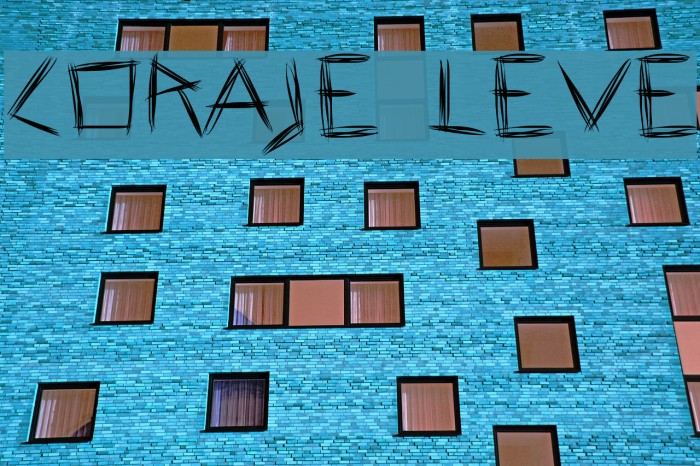Coraje Leve Schriftart examples