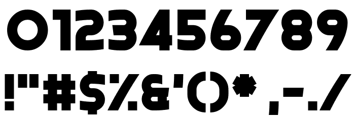 Coral Colour Font OTHER CHARS