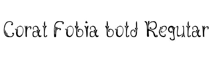 Coral Fobia bold Regular  フリーフォントのダウンロード