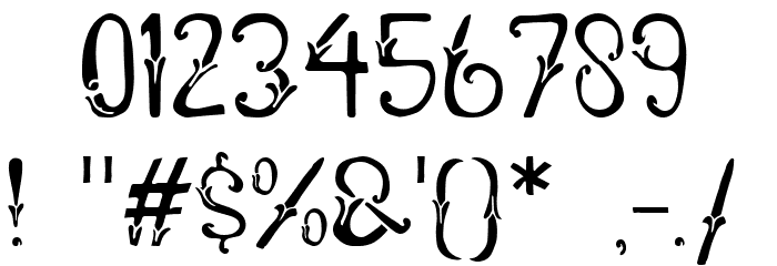 Coral Fobia bold Regular Font OTHER CHARS