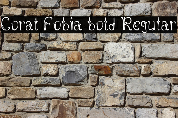 Coral Fobia bold Regular Example 1