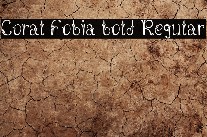 Coral Fobia bold Regular Example 2