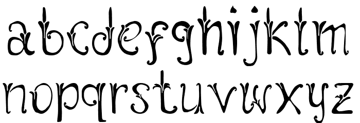 Coral Fobia bold Regular Font LOWERCASE