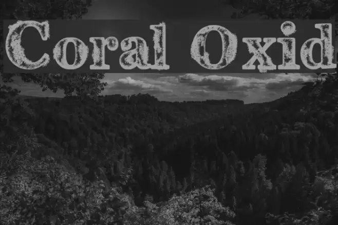 Coral Oxid フォント examples