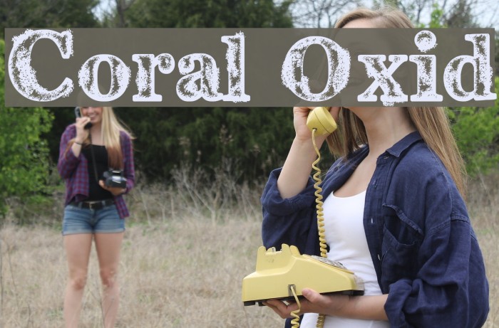 Coral Oxid Font examples
