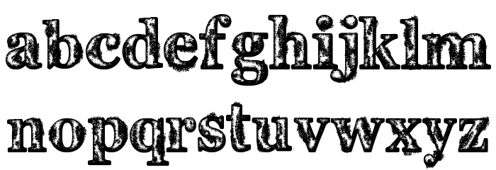 Coral Oxid Font LOWERCASE