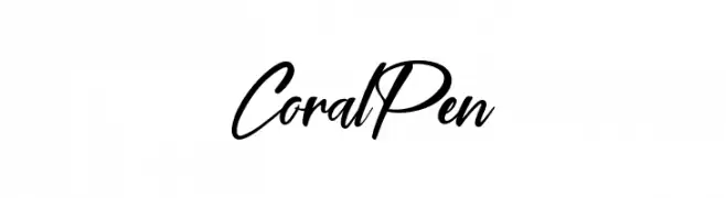 Coral Pen  les polices de caractères gratuit tlcharger