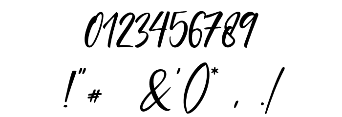 Coral Pen Font OTHER CHARS
