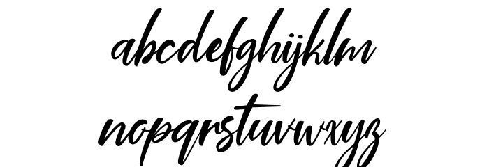 Coral Pen Font LOWERCASE
