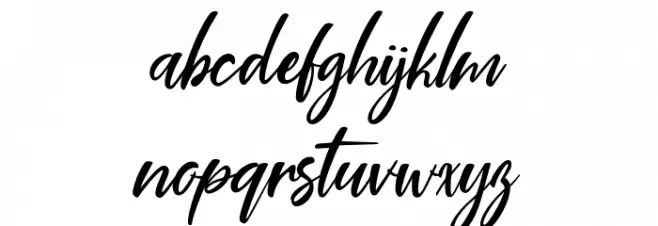 Coral Pen Font LOWERCASE