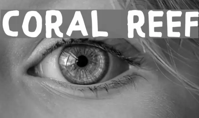 Coral Reef Font examples
