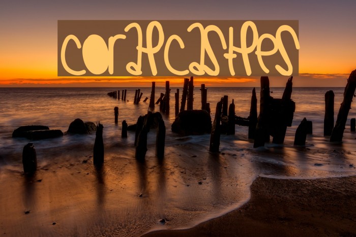 CoralCastles Font examples