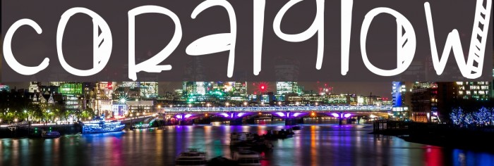 CoralGlow Font examples